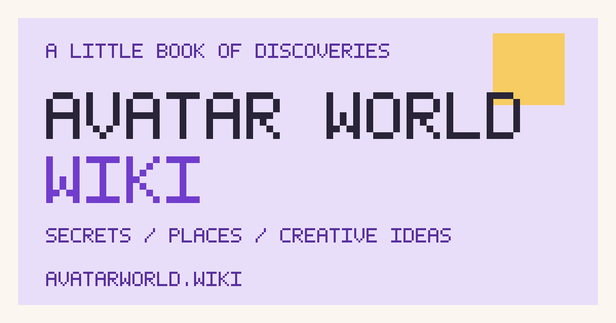 Avatar World Codes & Puzzle Combinations